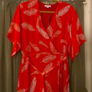 Beautiful New Reddish Maxi Dress with belt!